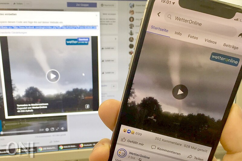 Tornado in Ostfriesland gesichtet - Ostfriesische Nachrichten