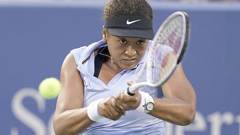 Die Japanerin Naomi Osaka gewann in New York ihr Auftaktmatch. Foto: Darron Cummings/AP/dpa