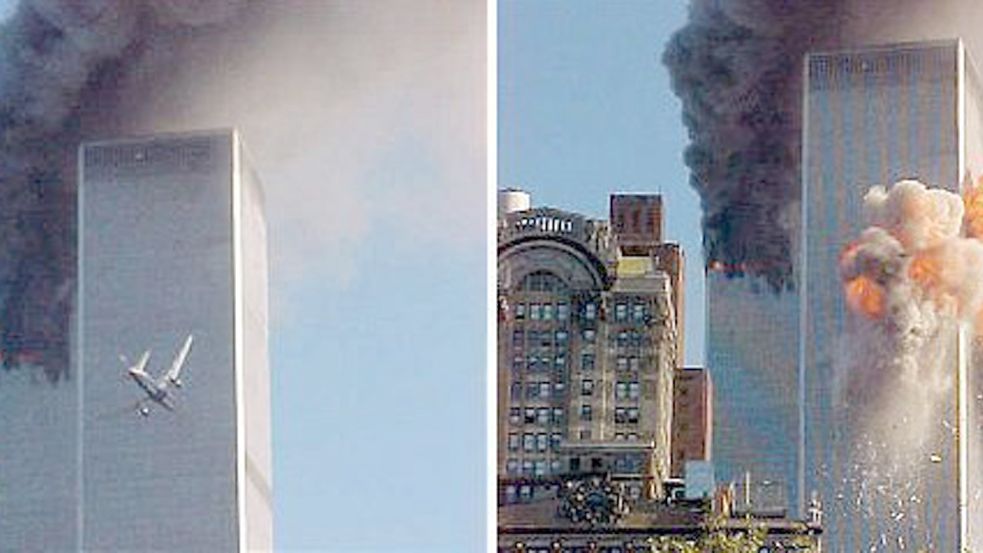 Die Einschläge der Flugzeuge in die Zwillingstürme des World Trade Centers ist vielen Menschen im Landkreis Aurich im Gedächtnis geblieben. Archivfoto: DPA