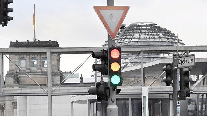 Die Ampelkoalition ist ein mögliches Regierungsbündnis nach der Bundestagswahl. Foto: Julian Stratenschulte/dpa/Symbolbild