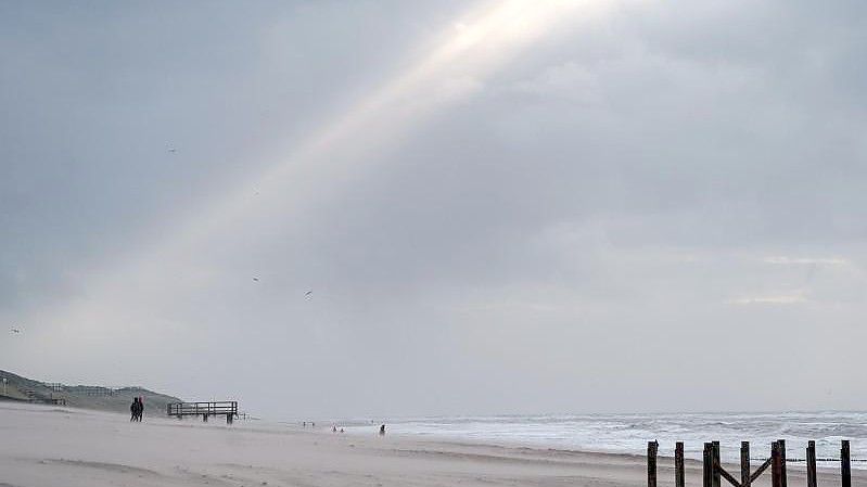 Sturmböen auf Sylt. Foto: Axel Heimken/dpa