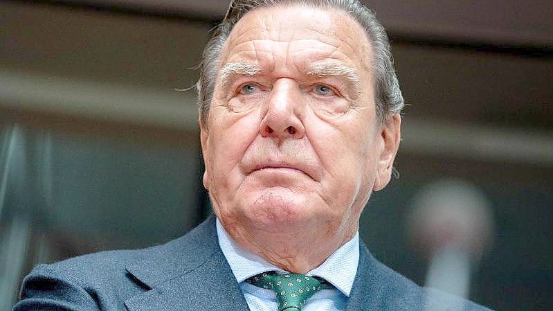 Gerhard Schröder (SPD), ehemaliger Bundeskanzler und Leiter Verwaltungsrat Nord Stream 2. Foto: Kay Nietfeld/dpa