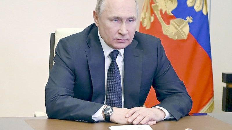 Wladimir Putin: Die wichtigste Forderung ist die Entmilitarisierung der Ukraine. Foto: Andrei Gorshkov/Pool Sputnik Kremlin/AP/dpa