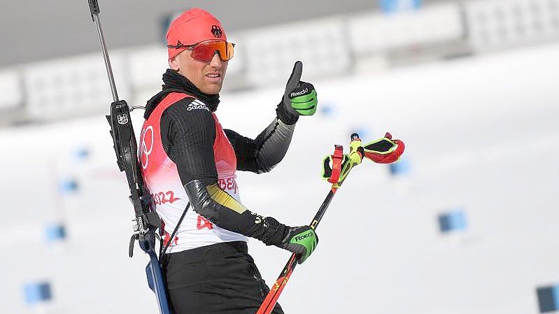 Erik Lesser lieferte beim Weltcup im finnischen Kontiolahti sein bestes Saisonrennen ab. Foto: Angelika Warmuth/dpa