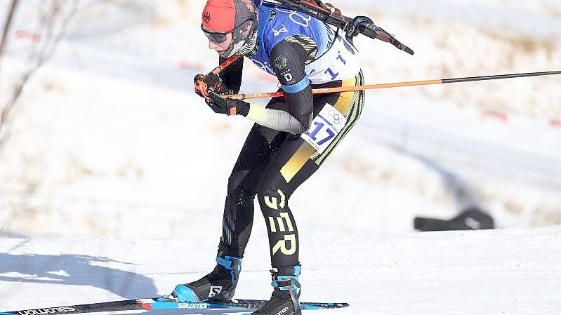 Vanessa Voigt hat beim Biathlon-Weltcup in Estland den zweiten Platz erreicht. Foto: Daniel Karmann/dpa