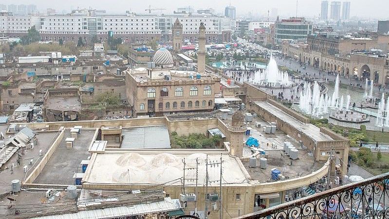 Die Altstadt von Erbil mit dem Basar und dem Bakhi Shar Park im Dezember 2018. Foto: Jens Büttner/dpa-Zentralbild/dpa