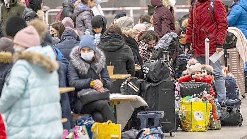 In Deutschland kommen ein Gros der Flüchtlinge aus der Ukraine in Berlin an. Foto: Hannibal Hanschke/dpa