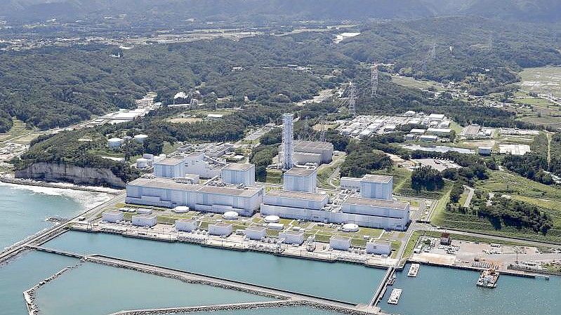 Das Atomkraftwerk Fukushima Daiichi auf einer Aufnahme aus dem Jahr 2018. Sieben Jahre vorher kam es in der Folge eines Bebens und Tsunamis im dem Werk zu einem Super-GAU. Foto: ---/Kyodo/dpa