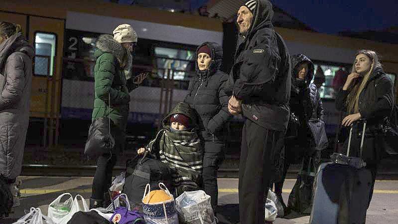 Angekommen im polnischen in Przemysl im Südosten Polens - Geflüchtete aus der Ukraine. Foto: Petros Giannakouris/AP/dpa