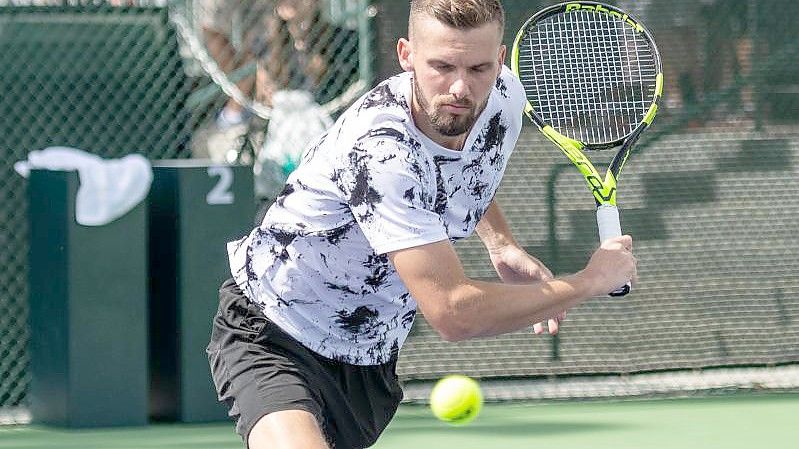 Aus in der zweiten Runde in Miami für Oscar Otte. Foto: Maximilian Haupt/dpa