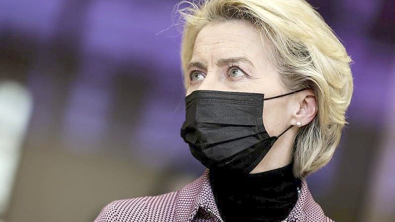 Ursula von der Leyen, Präsidentin der Europäischen Kommission. Foto: Kenzo Tribouillard/Pool AFP/AP/dpa