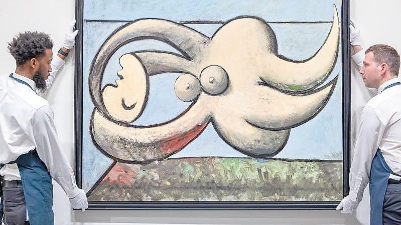 Könnte mehr als 60 Millionen Dollar einbringen: Picassos „Femme nue couchée“ (1932). Foto: Julian Cassady Photography/Sotheby's/dpa