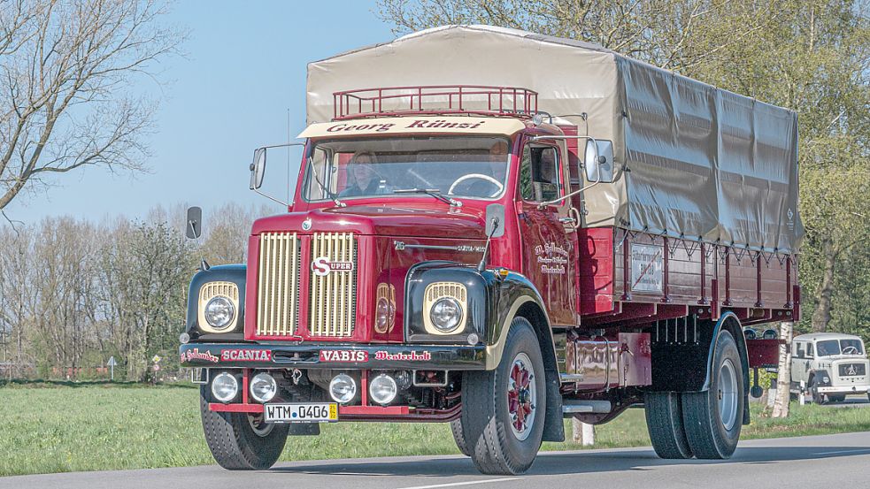 Ein Exot unter den Exoten – zumindest auf deutschen Straßen: Ein Scania L76 aus den 60er Jahren. Foto: Folkert Bents