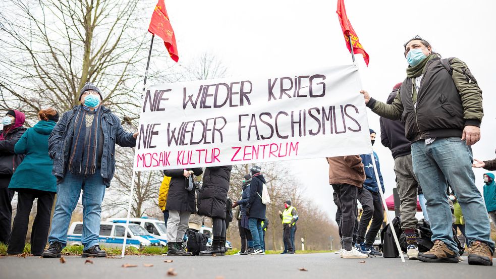 AfD Niedersachsen - Demonstration von AfD-Gegnern Foto: dpa