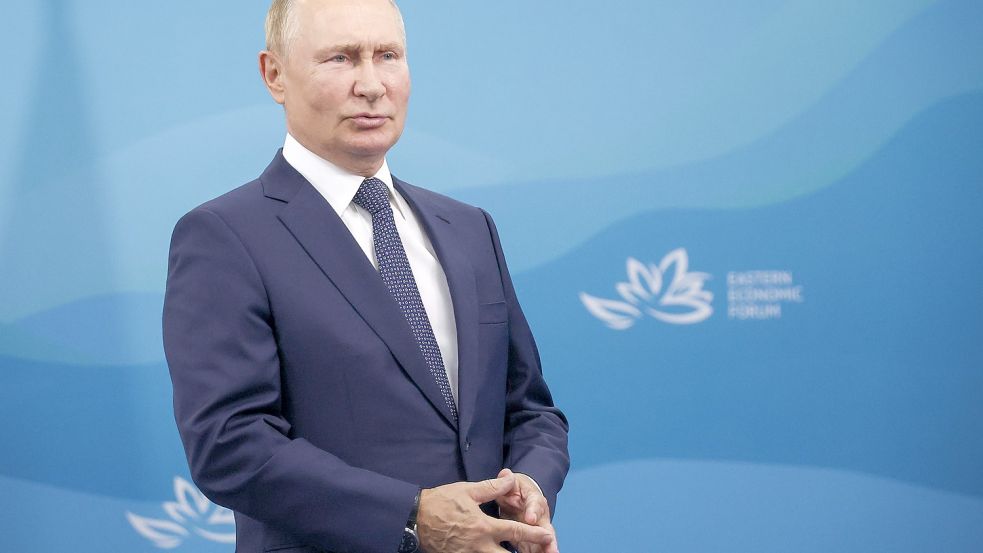 Nach den überraschenden Geländegewinnen der ukrainischen Armee gerät der russische Präsident Wladimir Putin im Ukraine-Krieg zunehmend unter Druck. Foto: Pool TASS Host Photo Agency/AP