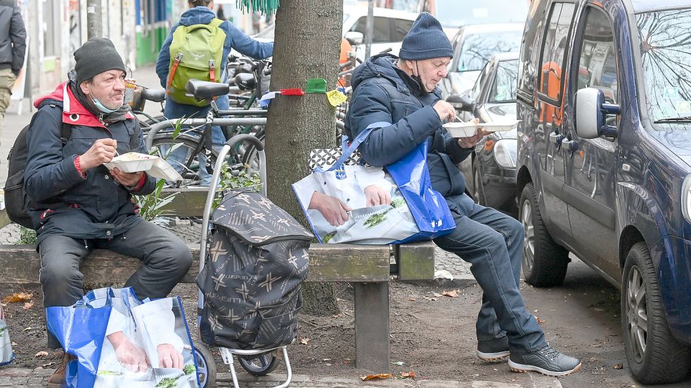 Viele Menschen in Deutschland haben Angst, ihre gestiegenen Energie- und Mietkosten nicht mehr zahlen zu können und auf der Straße zu landen Foto: dpa-Zentralbild