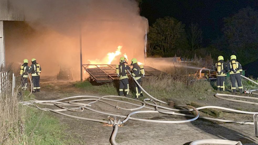 Wenn Brookmerlander Feuerwehren (wie hier 2020 in Wirdum) im Einsatz sind, ist ein Brand inzwischen nicht mehr der Hauptgrund. Foto: Feuerwehr