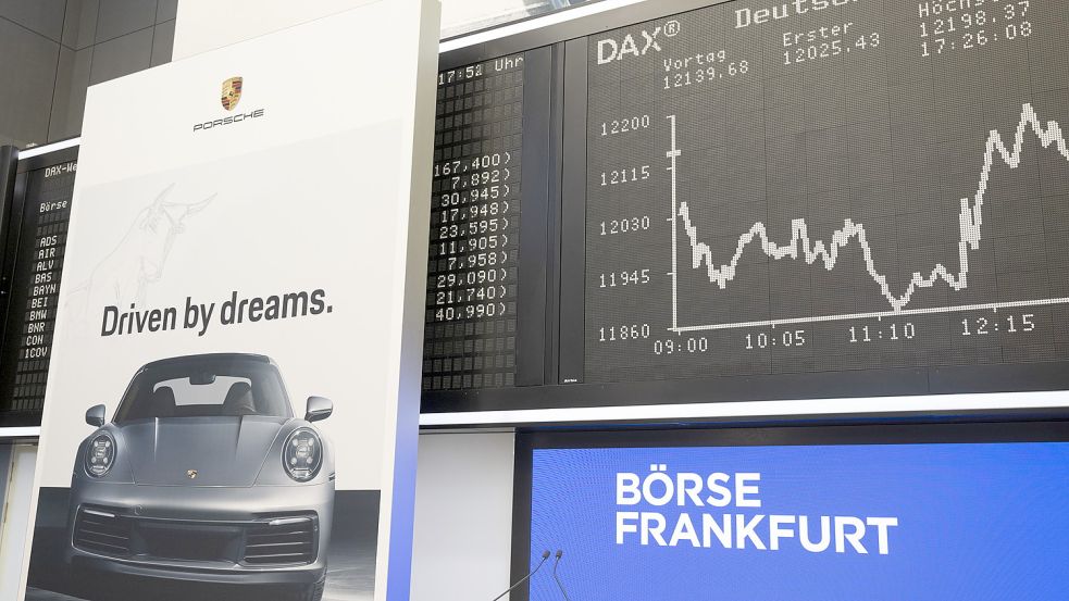 Seit Ende September 2022 ist der Sportwagenhersteller Porsche, ein Tochterunternehmen von VW, an der Börse. Foto: DPA