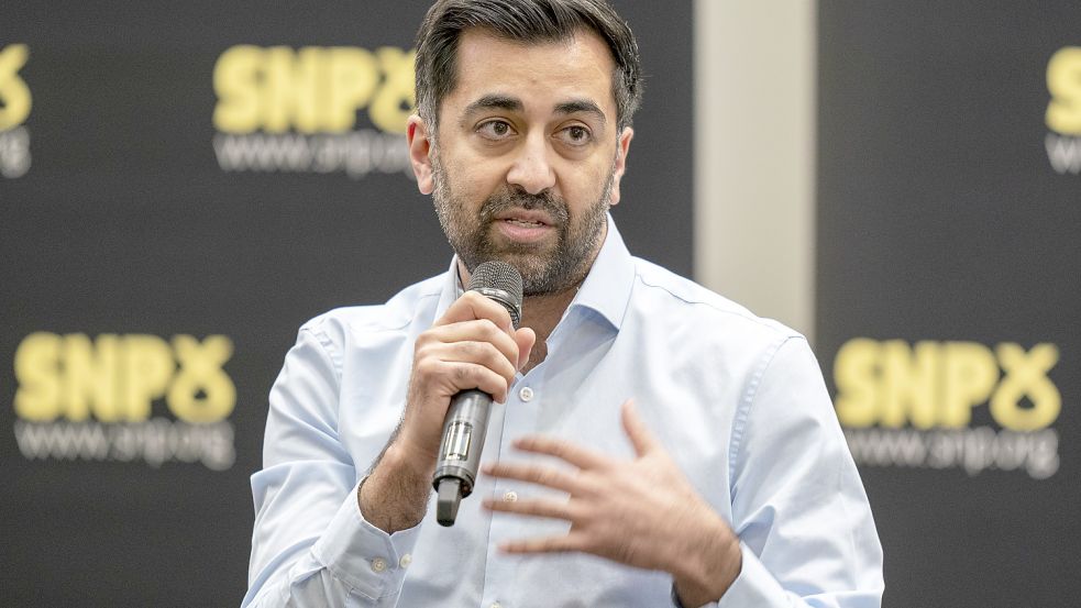 Humza Yousaf gilt als enger Vertrauter Sturgeons und dürfte ihren Kurs fortsetzen. Foto: dpa/ Jane Barlow