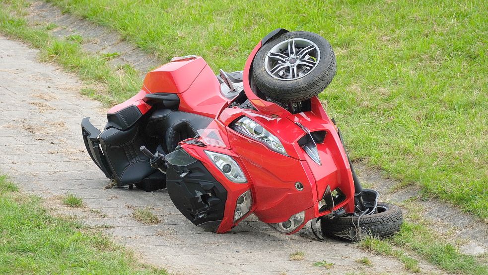 Mit diesem Trike erfasste die Frau den Vater und sein elfjähriges Kind. Der Junge starb noch an der Unfallstelle. Foto: HamburgNews