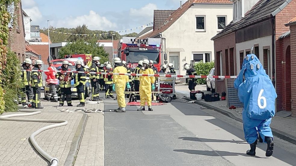 Die Feuerwehr rückte mit 70 Einsatzkräften zur Westerstraße aus. Foto: Feuerwehr