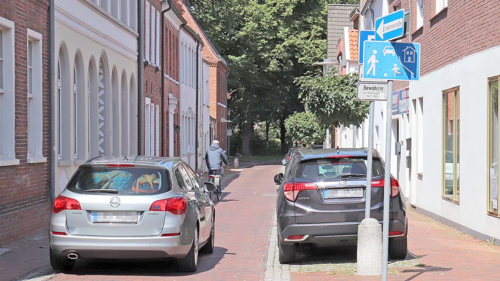 Die Nürnburger Straße wird von der Spielstraße zur Fahrradstraße umgewandelt. Foto: Heino Hermanns