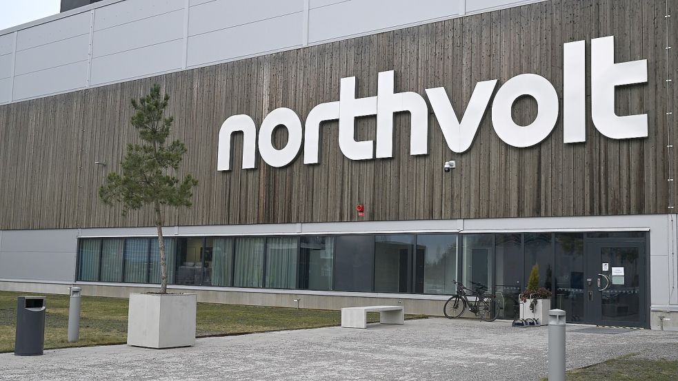 Das schwedische Unternehmen Northvolt will in der Fabrik in Schleswig-Holstein ab 2026 Batteriezellen für E-Autos herstellen. Foto: dpa/Britta Pedersen