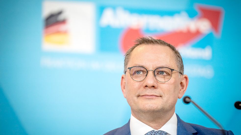 Tino Chrupalla, Vorsitzender der AfD, war am Dienstagabend in der ZDF-Talkshow von Markus Lanz zu Gast. Foto: dpa/Michael Kappeler