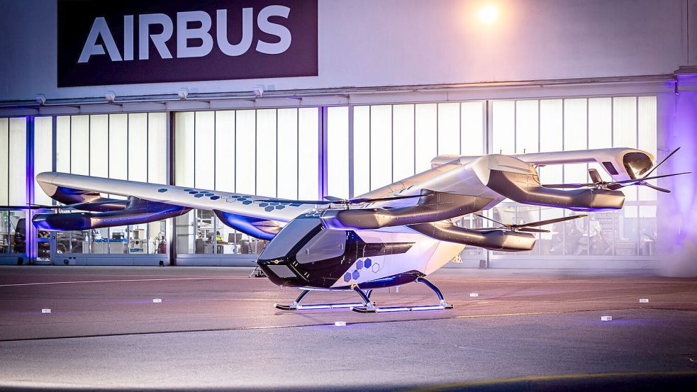 Mit dem Luft-Taxi über Deutschland: Der „CityAirbus“ bietet Platz für vier Passagiere. Foto: Airbus