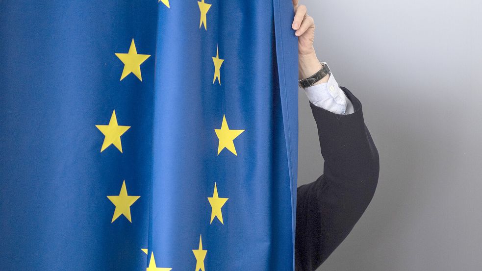 Vorhang auf für eine glorreiche Zukunft der EU? Die diesjährige Europawahl findet vom 6. bis 9. Juni statt. Foto: dpa/Boris Roessler