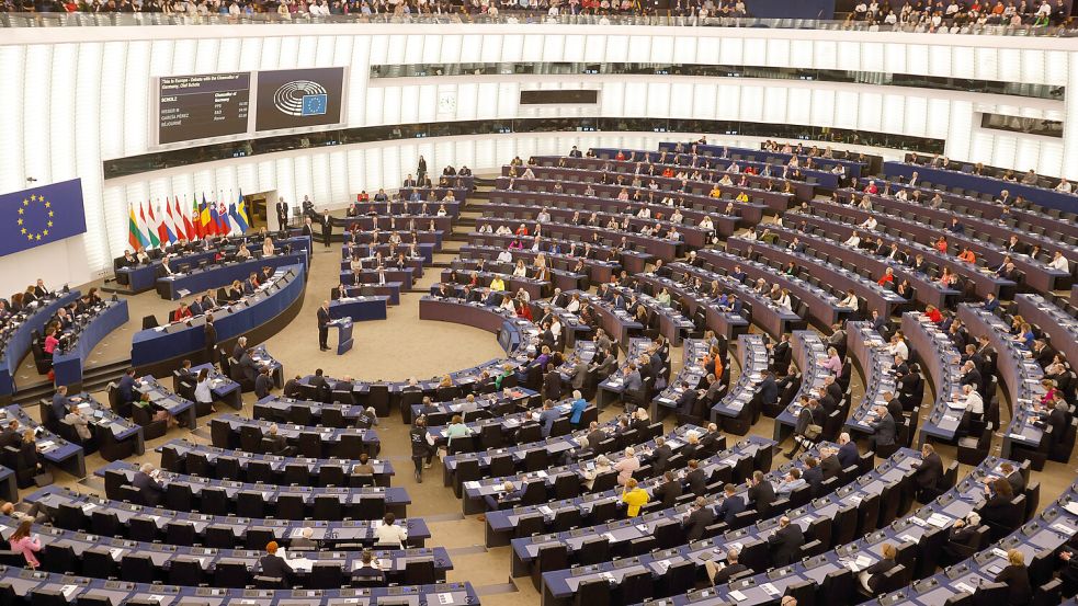 Ort lebendiger Debatten: das Plenum des Europaparlaments in Straßburg. Foto: dpa/Philipp von Ditfurth