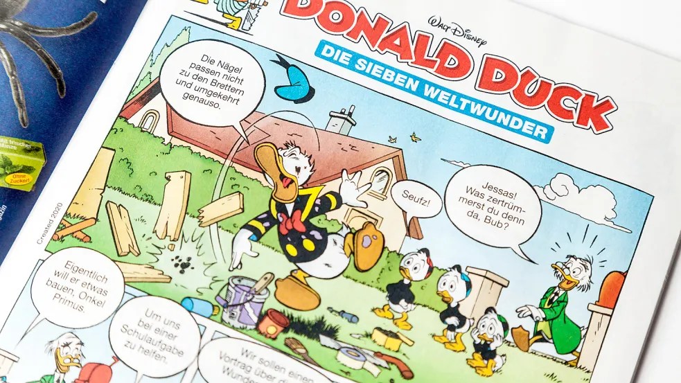 Die Abenteuer von Donald Duck und seinen drei Neffen Tick, Trick und Track gehören zu den beliebtesten Comic-Geschichten. Foto: IMAGO/STPP