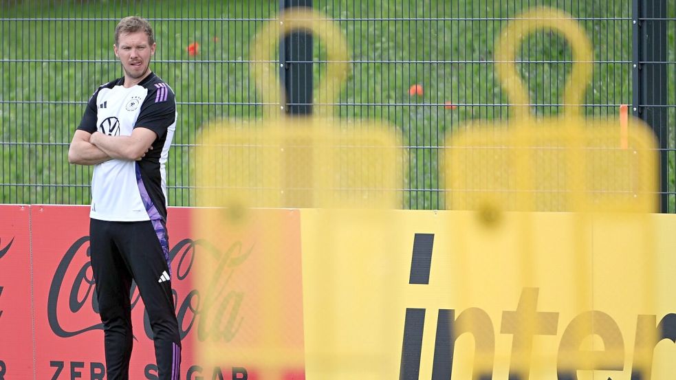 Hat seine Kaderentscheidung bereits getroffen: Bundestrainer Julian Nagelsmann. Foto: Federico Gambarini/dpa