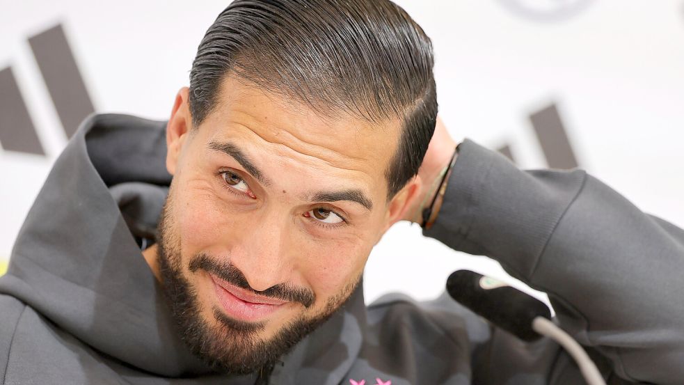 Hat die Haare wieder schön: Emre Can in Herzogenaurach. Foto: Christian Charisius