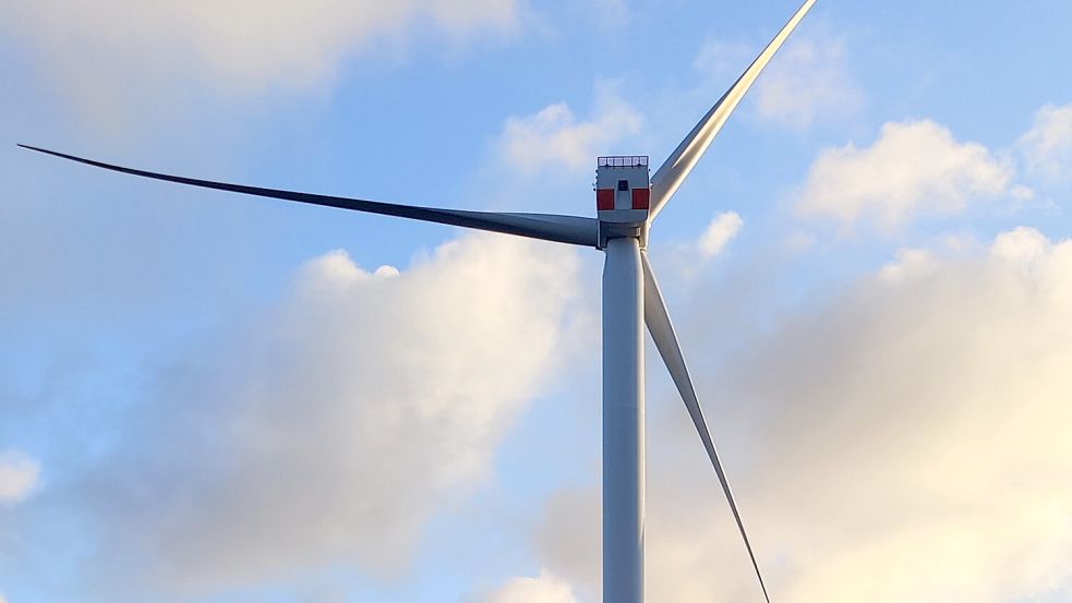 Riesig: Die erste errichtete Elf-Megawatt-Anlage von Siemens Gamesa im Windpark „Borkum Riffgrund 3“ hat 200 Meter Rotordurchmesser. Foto: Ørsted