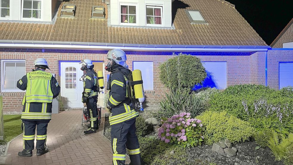 Trotz der starken Rauchentwicklung wurde bei dem Beinahe-Brand niemand verletzt. Foto: Feuerwehr Krummhörn