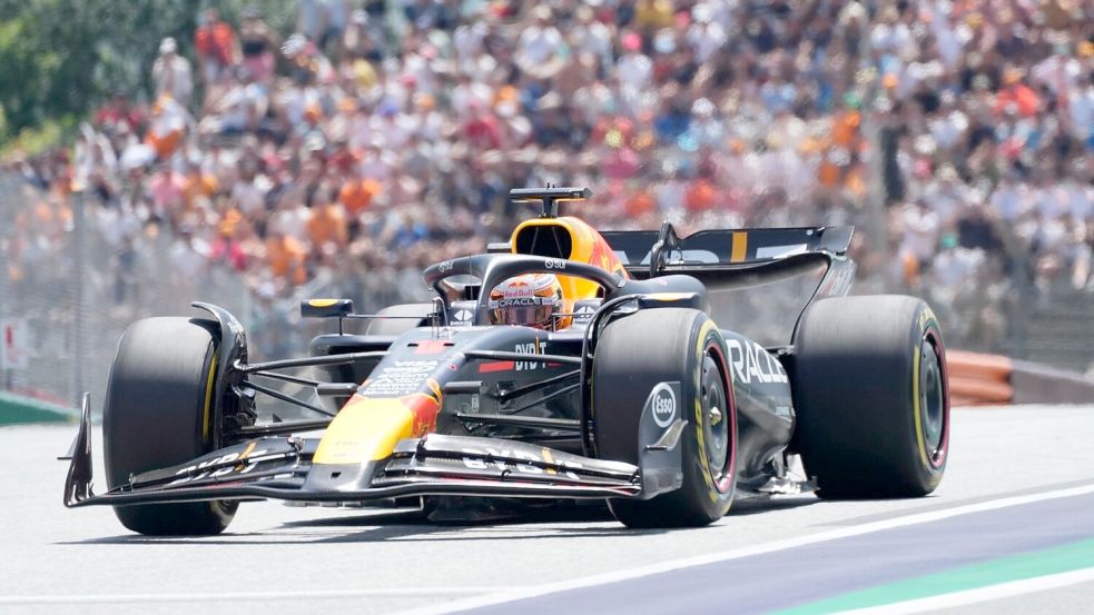 Weltmeister Max Verstappen holte in Spielberg die Pole Position. Foto: Darko Bandic/AP/dpa