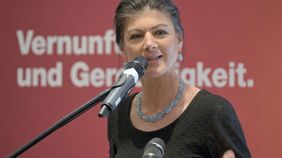 Sahra Wagenknecht und ihre Partei BSW klettern in einigen Umfragen. Foto: dpa/Michael Bahlo