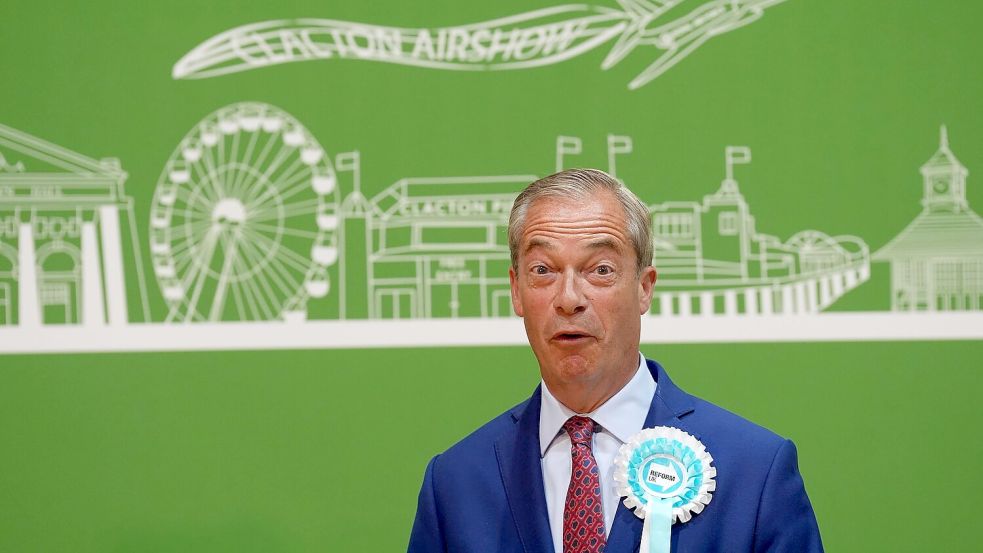 Rechtspopulist Nigel Farage zieht erstmals ins Parlament ein. Foto: Joe Giddens/PA Wire/dpa