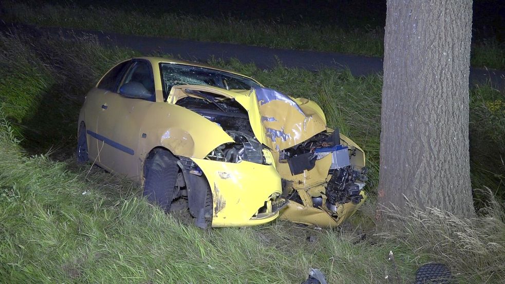 Eine 19-Jährige ist im Ammerland mit ihrem Auto gegen einen Baum geprallt. Foto: NWM-TV