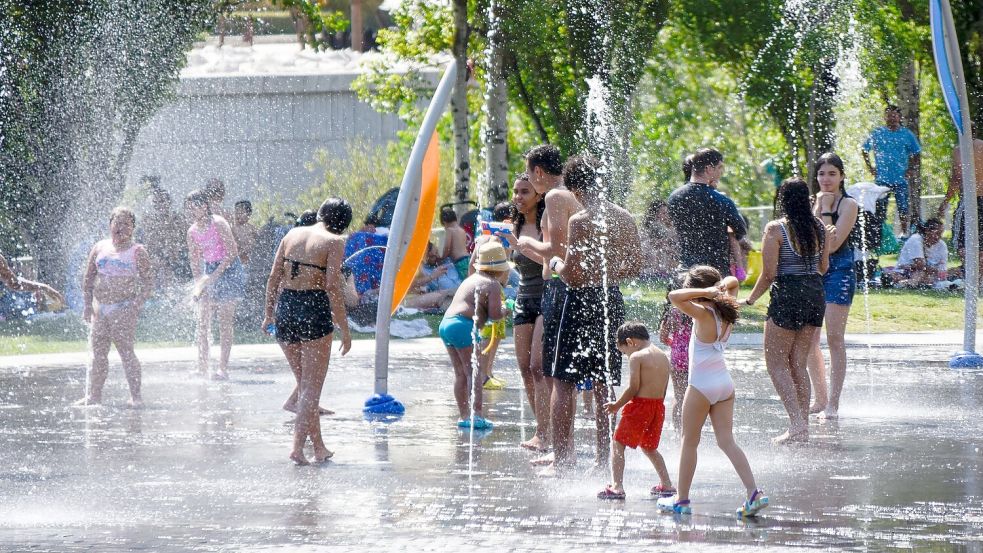 Madrid ist für seine hohen Temperaturen im Sommer bekannt. (Archivbild) Foto: Richard Zubelzu/ZUMA Press Wire/dpa