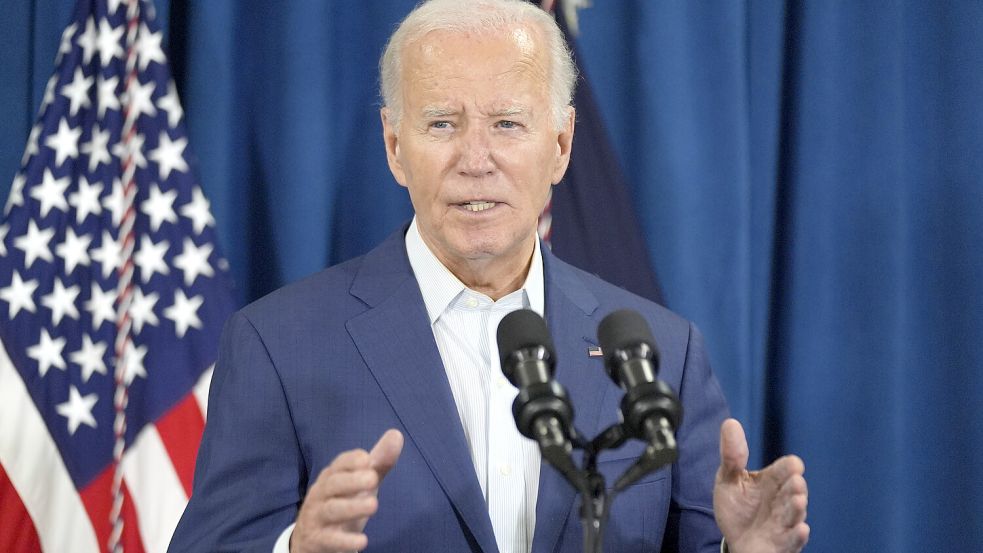 Wahlkampf in den USA: Präsident Joe Biden glaubt weiterhin an den Sieg gegen Trump. Foto: dpa/Manuel Balce Ceneta