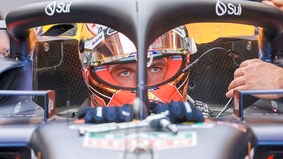 Max Verstappen muss sich in der Qualifikation gegen einige Gegner wehren. Foto: Martin Divisek/Pool’EPA/AP