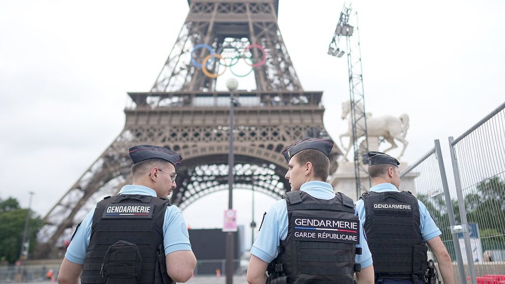 Tausende Sicherheitskräfte schützen die Sommerspiele in Paris. Foto: Michael Kappeler/dpa