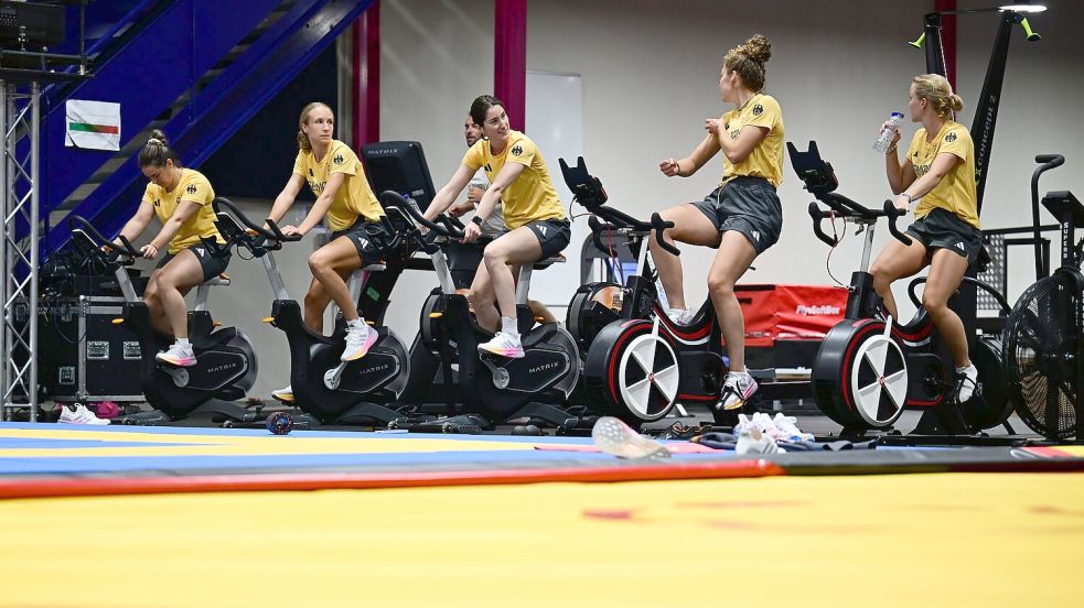 Im Deutschen Haus in Paris gibt es auch ein Trainingszentrum für die deutschen Olympia-Teilnehmer. Foto: Sina Schuldt/dpa