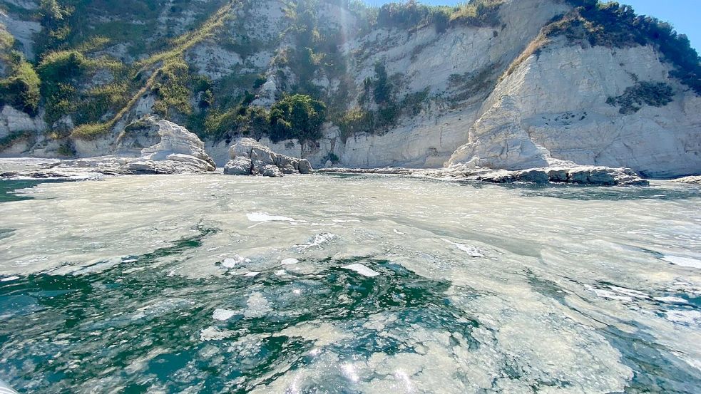 Das Phänomen Algenschleim ist schon lange bekannt. Vermutlich begünstigen heiße Sommer ein verstärktes Algenwachstum in der Adria. Foto: Roberto Danovaro/dpa