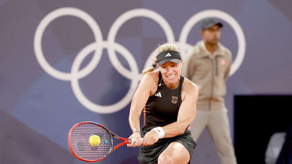 Angelique Kerber gewinnt ihren Olympia-Auftakt in Paris. Foto: Jan Woitas/dpa