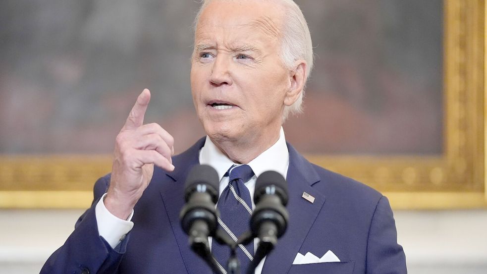 Biden sichert dem Verbündeten Unterstützung zu. Foto: Evan Vucci/AP