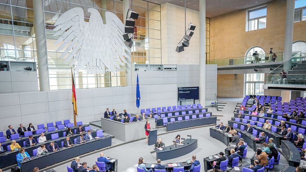 Das Parlament muss nicht bei der Entscheidung über eine Raketen-Stationierung in Deutschland dabei sein. (Archivbild) Foto: Kay Nietfeld/dpa