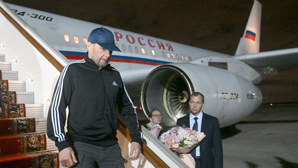 Vadim Krasikov bei seiner Rückkehr nach Moskau. Foto: www.imago-images.de